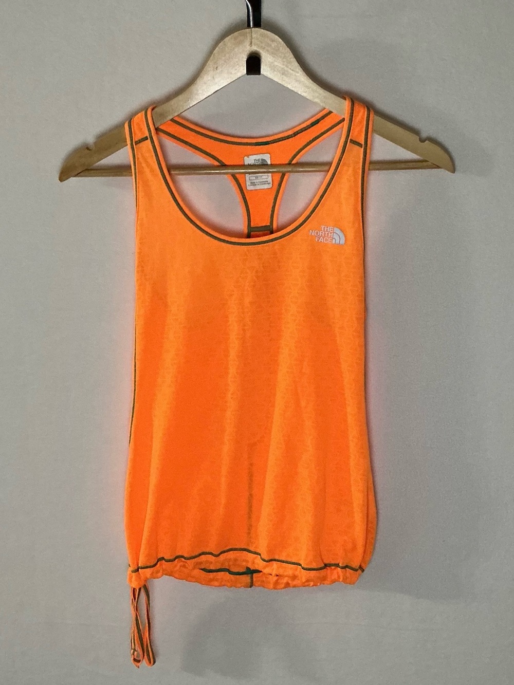 The North Face FlashDry Racerback Tank Top Women’s XS Orange Drawstring